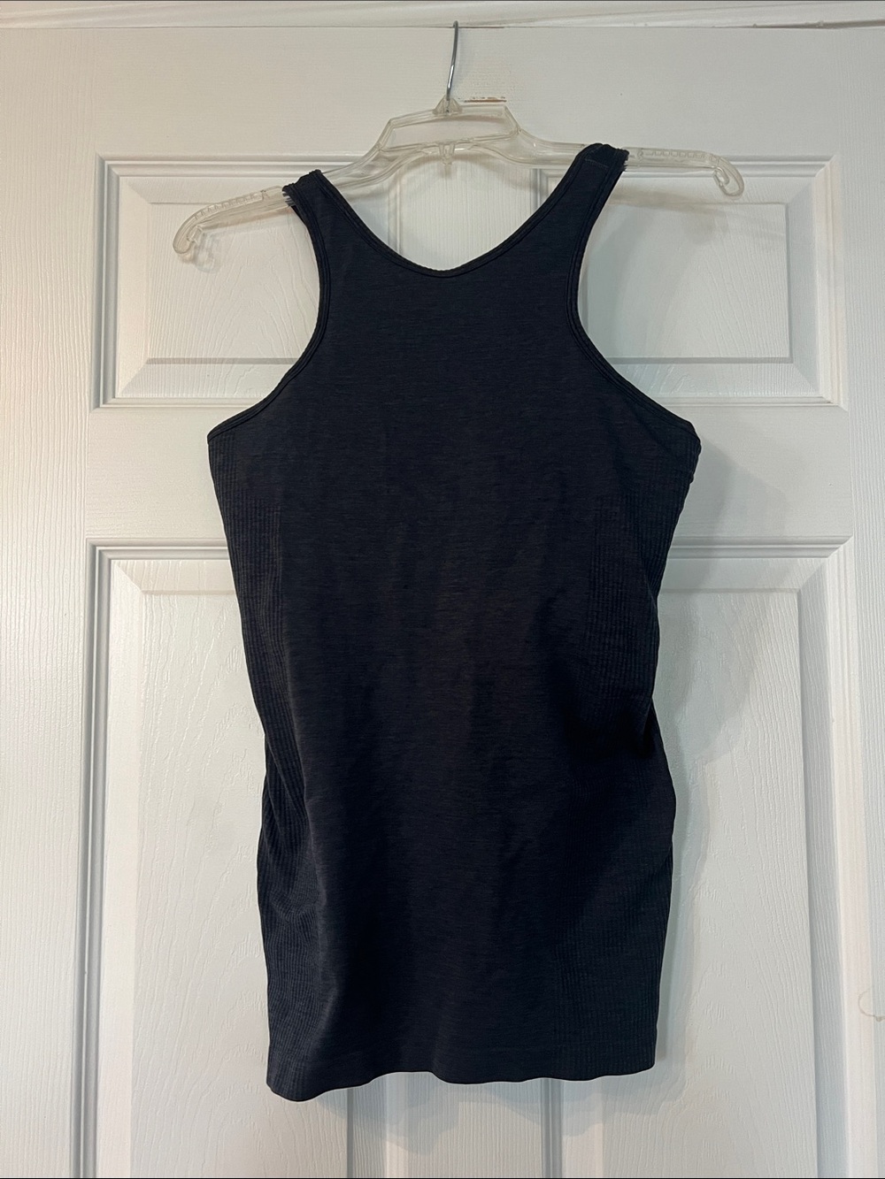 Sleek Navy Ribbed Racerback Tank - Women's